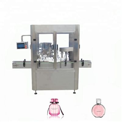 Chiny Maszyna do napełniania fiolek z głowicą pompy, 20 ml - 200 ml maszyny do butelkowania perfum dostawca